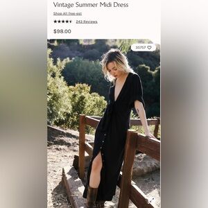 Free People Vintage Summer Midi dress